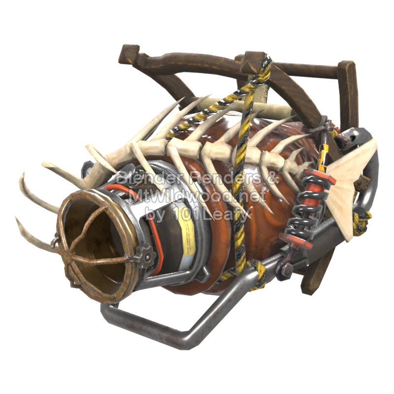 Splatoon Raiders Superderramatic X cerámico (Lado) Modelo 3D