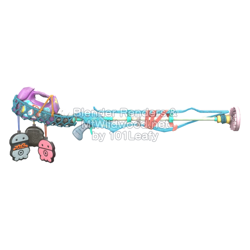 Splatoon Raiders Supercargatintas limpiador (Espalda) Modelo 3D