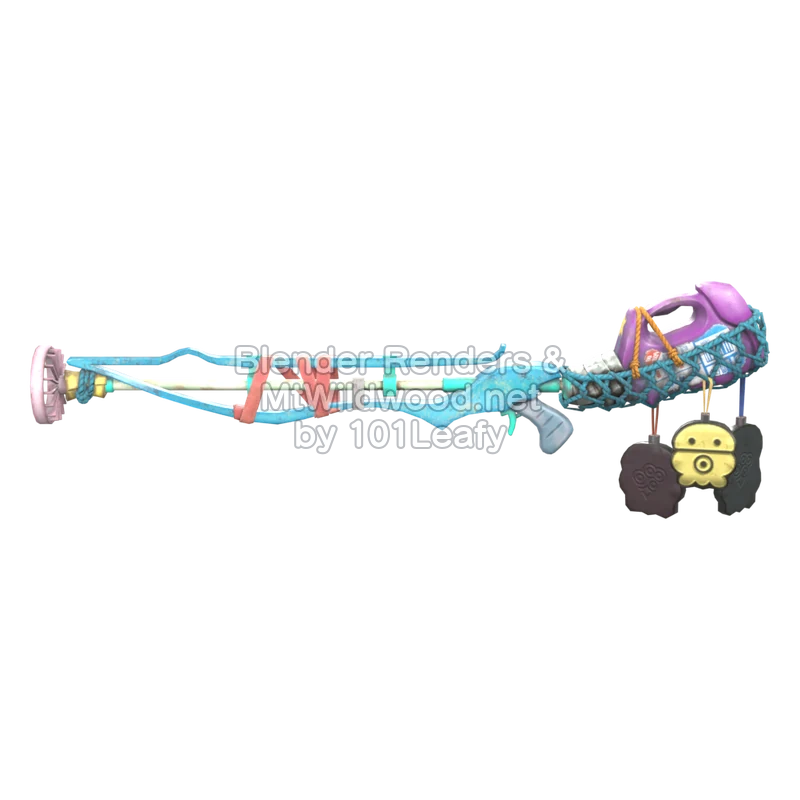 Splatoon Raiders Supercargatintas limpiador (Frente) Modelo 3D
