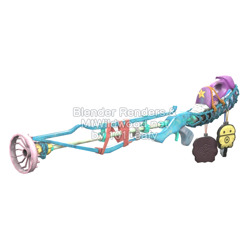 Splatoon Raiders Supercargatintas limpiador (Lado) Modelo 3D