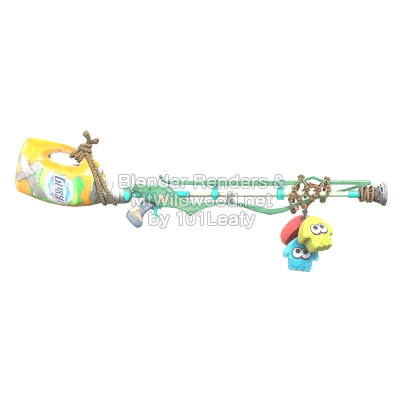 Splatoon Raiders Supercargatintas detergente (Espalda) Modelo 3D