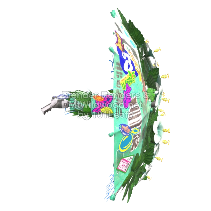 Splatoon Raiders Superparatintas floral (Espalda) Modelo 3D