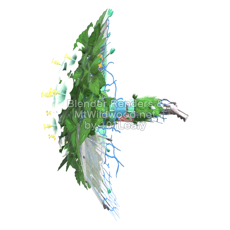 Splatoon Raiders Superparatintas floral (Frente) Modelo 3D