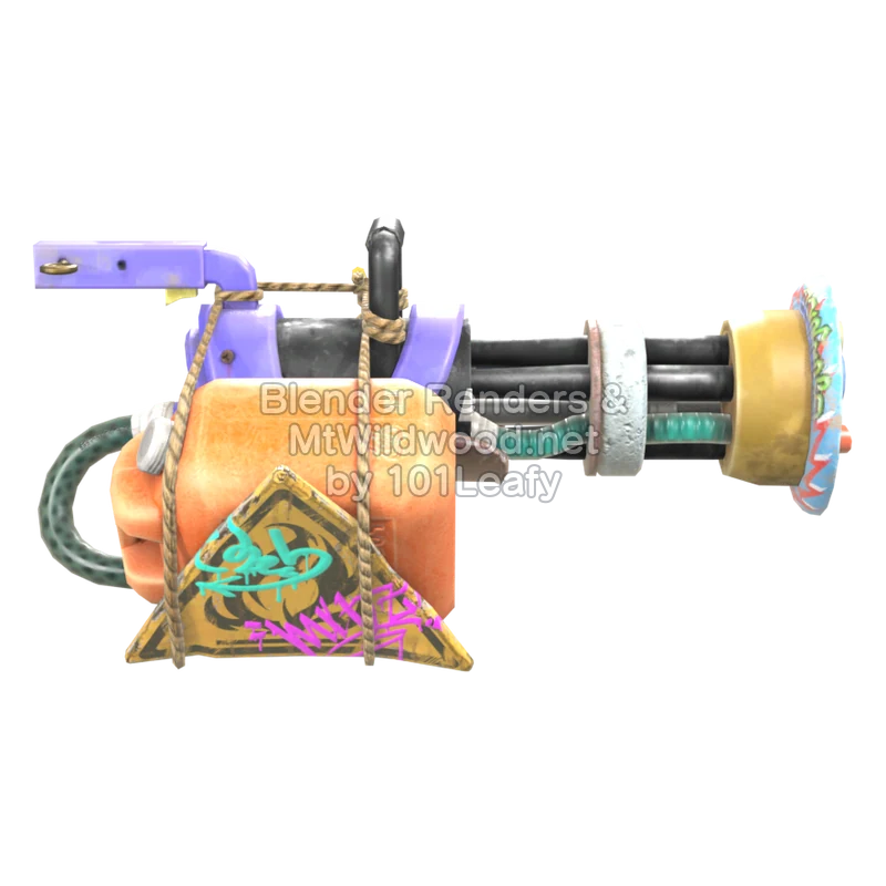 Splatoon Raiders Supergarabateador QSNO (Espalda) Modelo 3D
