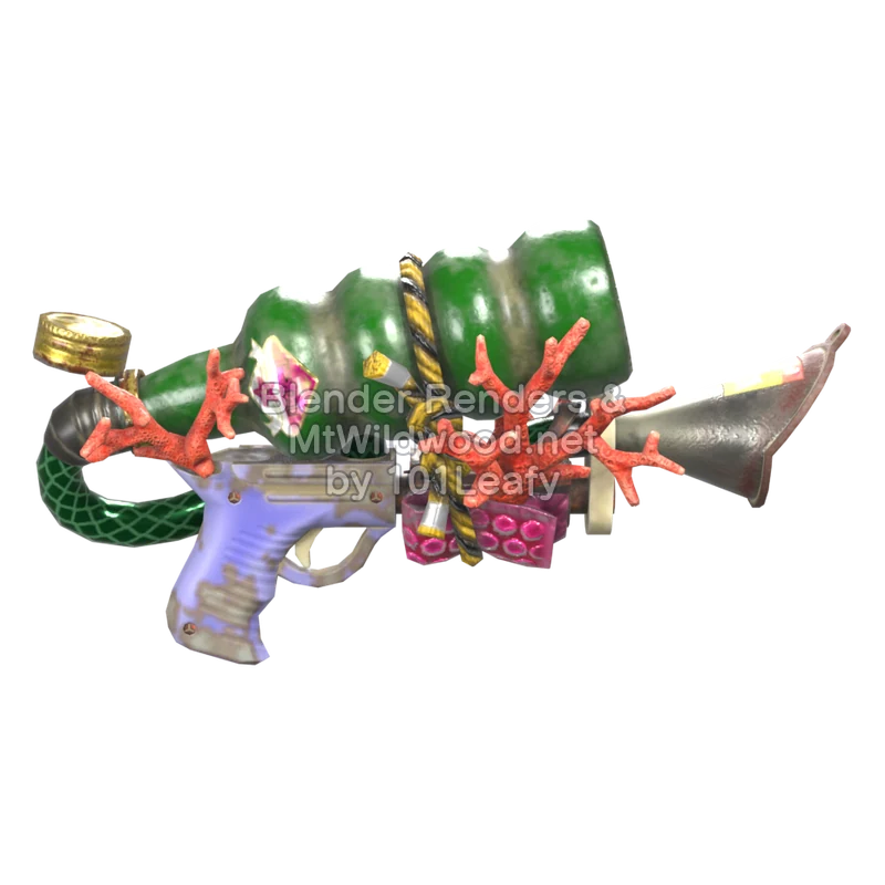 Splatoon Raiders Superrociador cristal (Espalda) Modelo 3D