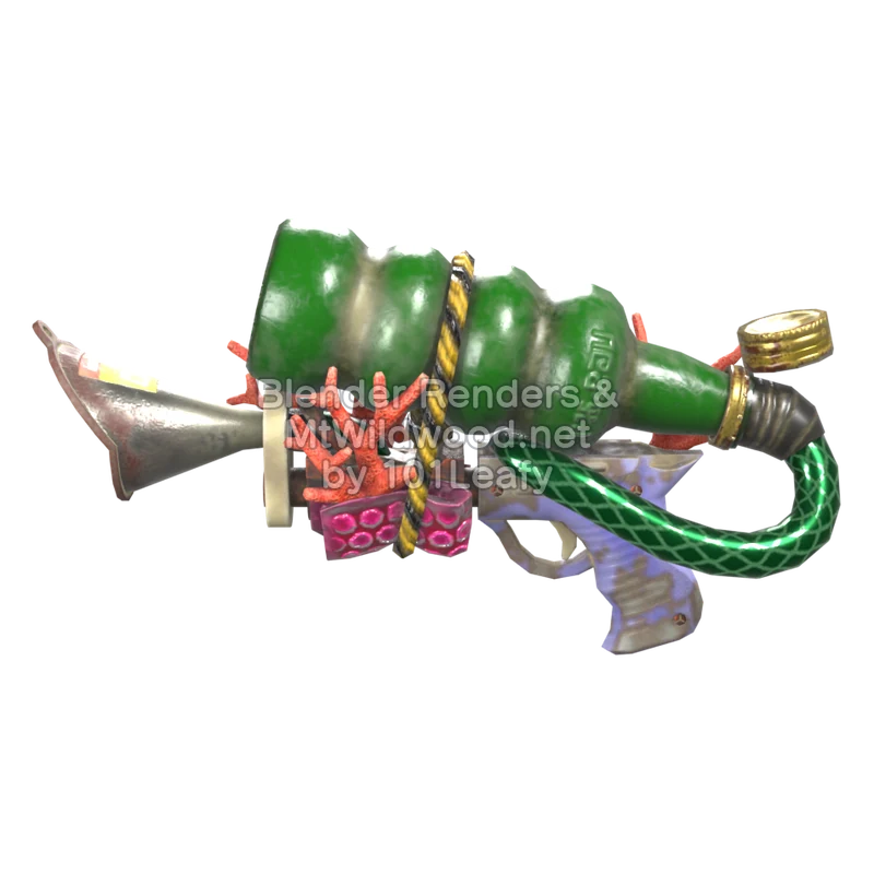 Splatoon Raiders Superrociador cristal (Frente) Modelo 3D