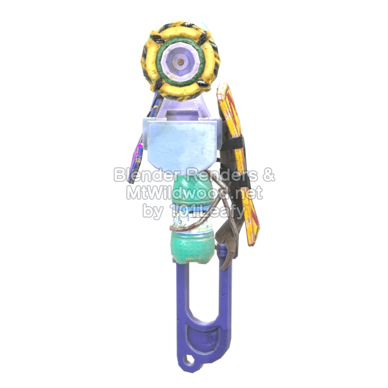 Splatoon Raiders Superrodillo neumático (Espalda) Modelo 3D