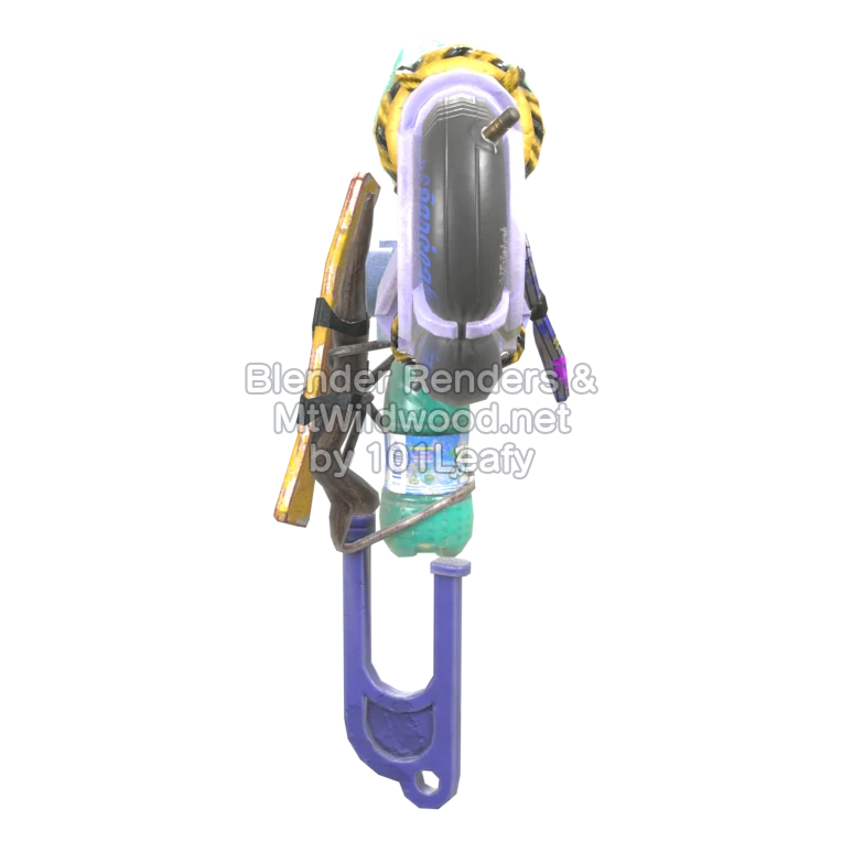 Splatoon Raiders Superrodillo neumático (Frente) Modelo 3D