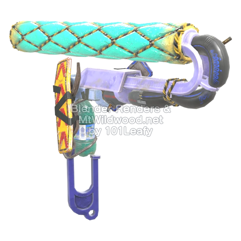 Splatoon Raiders Superrodillo neumático (Lado) Modelo 3D