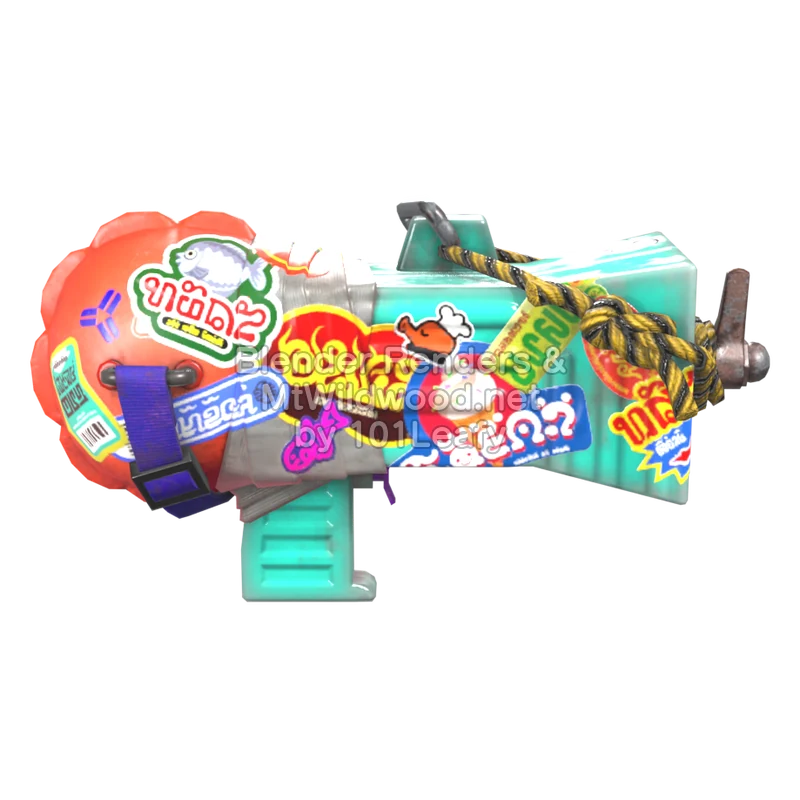Splatoon Raiders Superrociador básico salvavidas (Espalda) Modelo 3D