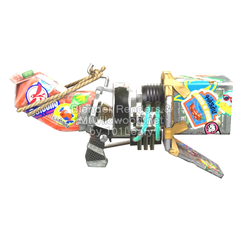 Splatoon Raiders Superlanzamotas óleo (Espalda) Modelo 3D