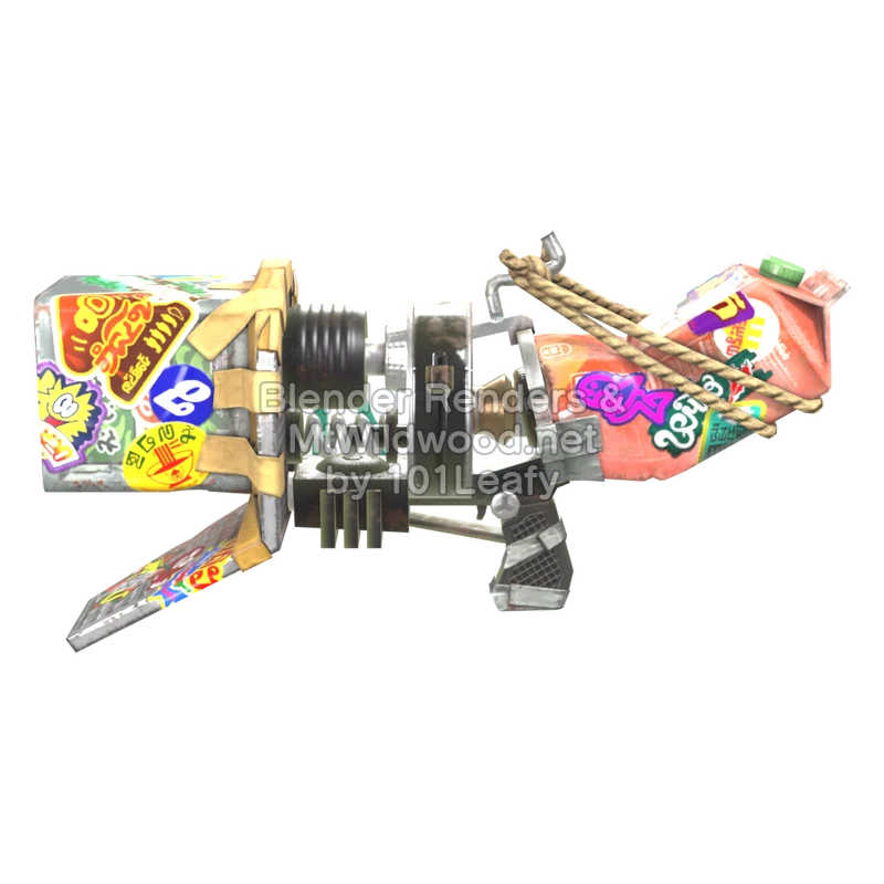 Splatoon Raiders Superlanzamotas óleo (Frente) Modelo 3D