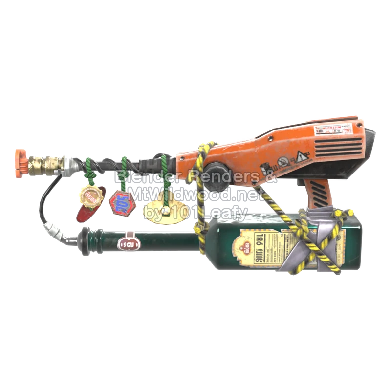 Splatoon Raiders Supersoplador aceitoso (Frente) Modelo 3D