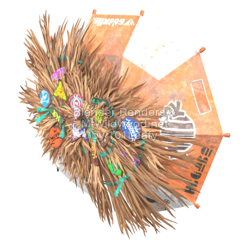 Splatoon Raiders Superparatintas sombrilla (Lado) Modelo 3D