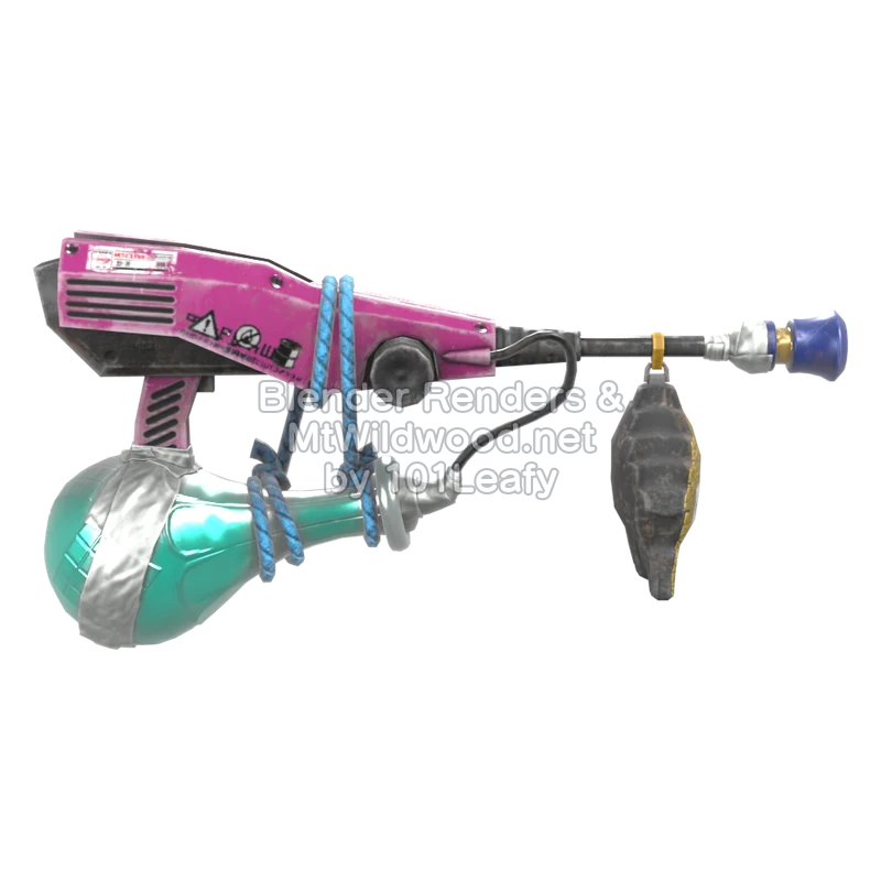 Splatoon Raiders Supersoplador perfumado (Espalda) Modelo 3D