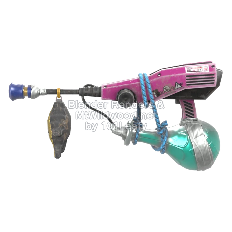 Splatoon Raiders Supersoplador perfumado (Frente) Modelo 3D