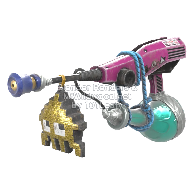 Splatoon Raiders Supersoplador perfumado (Lado) Modelo 3D