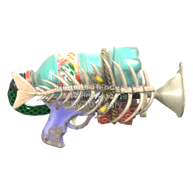 Splatoon Raiders Superrociador PET (Espalda) Modelo 3D