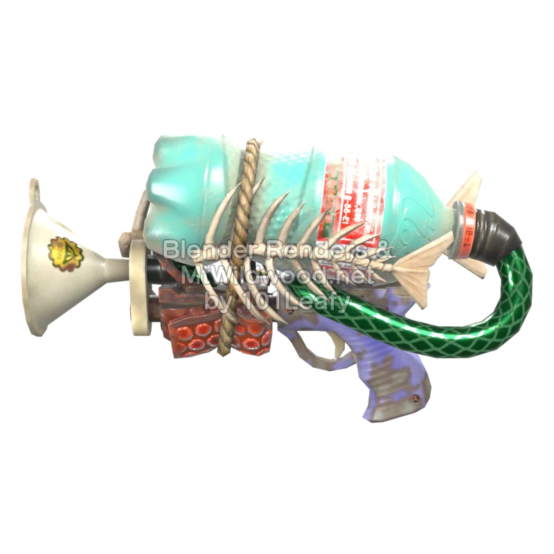 Splatoon Raiders Superrociador PET (Frente) Modelo 3D