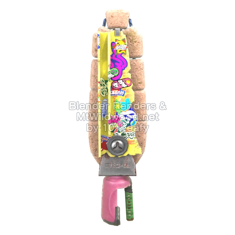 Splatoon Raiders Superazotintador de plástico (Frente) Modelo 3D Splatoon Raiders Superazotintador de plástico (Frente) Modelo 3D