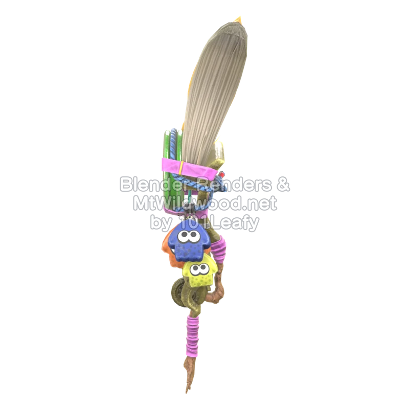 Splatoon Raiders Superpincel polea (Espalda) Modelo 3D