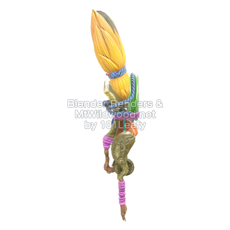 Splatoon Raiders Superpincel polea (Frente) Modelo 3D
