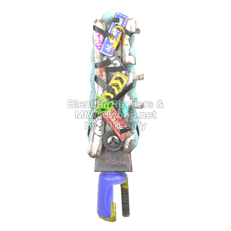 Splatoon Raiders Edel-Planken-Splatana (Vorne) 3D-Modell Splatoon Raiders Edel-Planken-Splatana (Vorne) 3D-Modell