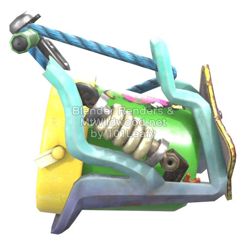 Splatoon Raiders Superderramatic de playa (Frente) Modelo 3D