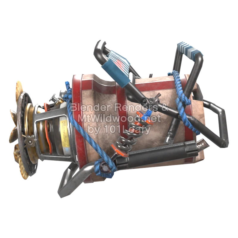 Splatoon Raiders Superderramatic X asador (Frente) Modelo 3D