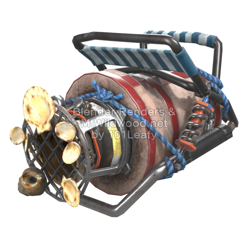 Splatoon Raiders Superderramatic X asador (Lado) Modelo 3D
