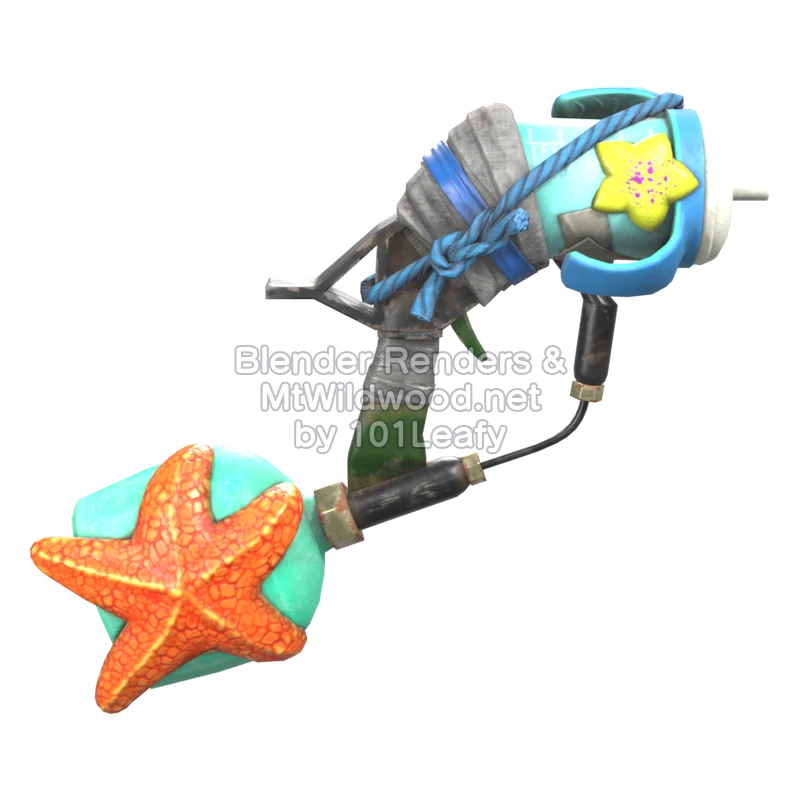 Splatoon Raiders Supervasito dual (Espalda) Modelo 3D