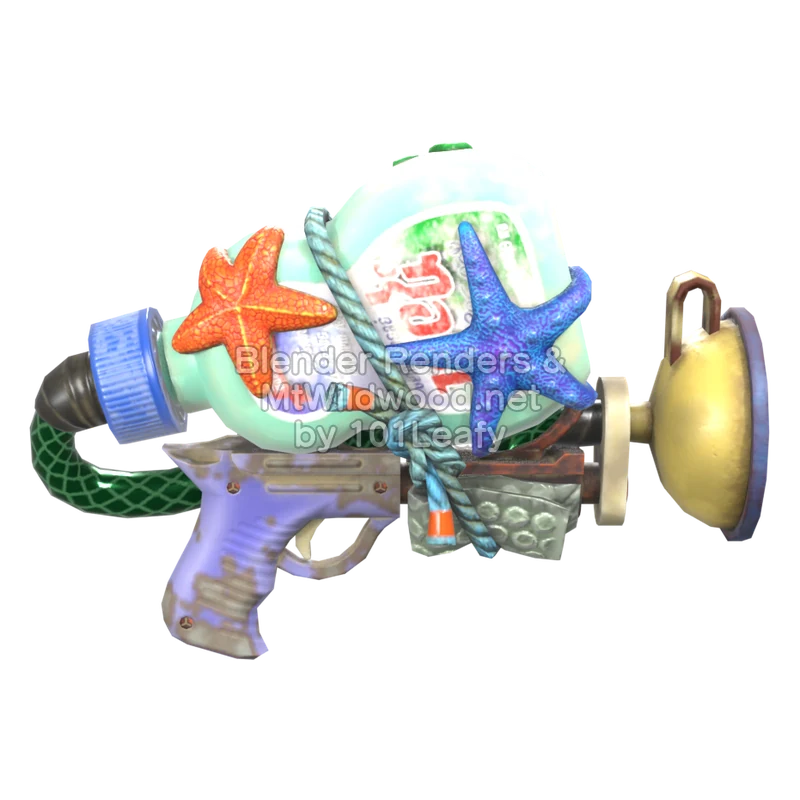 Splatoon Raiders Superrociador jabón (Espalda) Modelo 3D