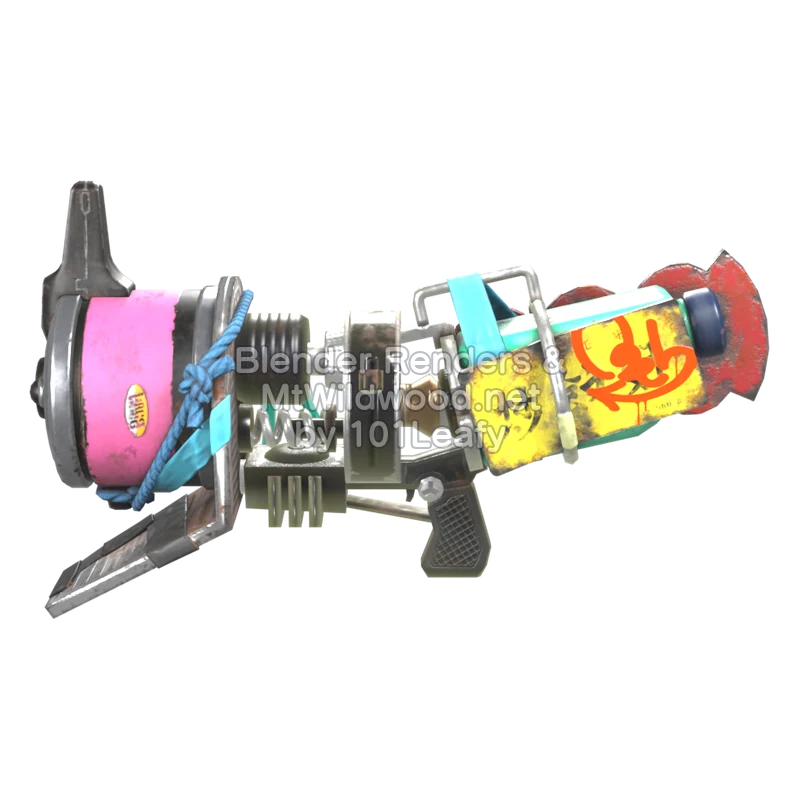 Splatoon Raiders Edel-Dampfkoch-Blaster (Vorne) 3D-Modell Splatoon Raiders Edel-Dampfkoch-Blaster (Vorne) 3D-Modell