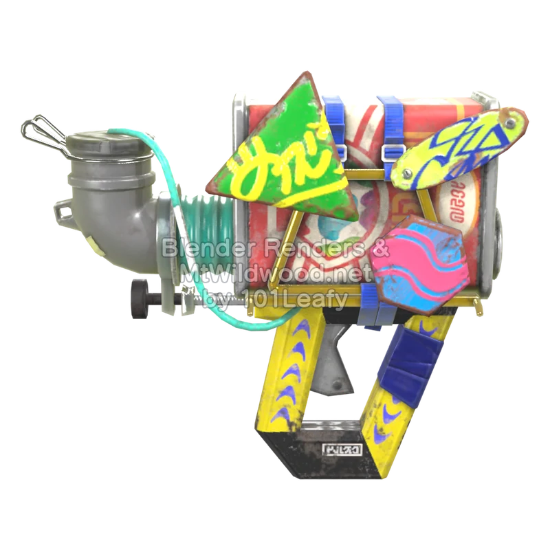 Splatoon Raiders Superacero dual (Espalda) Modelo 3D