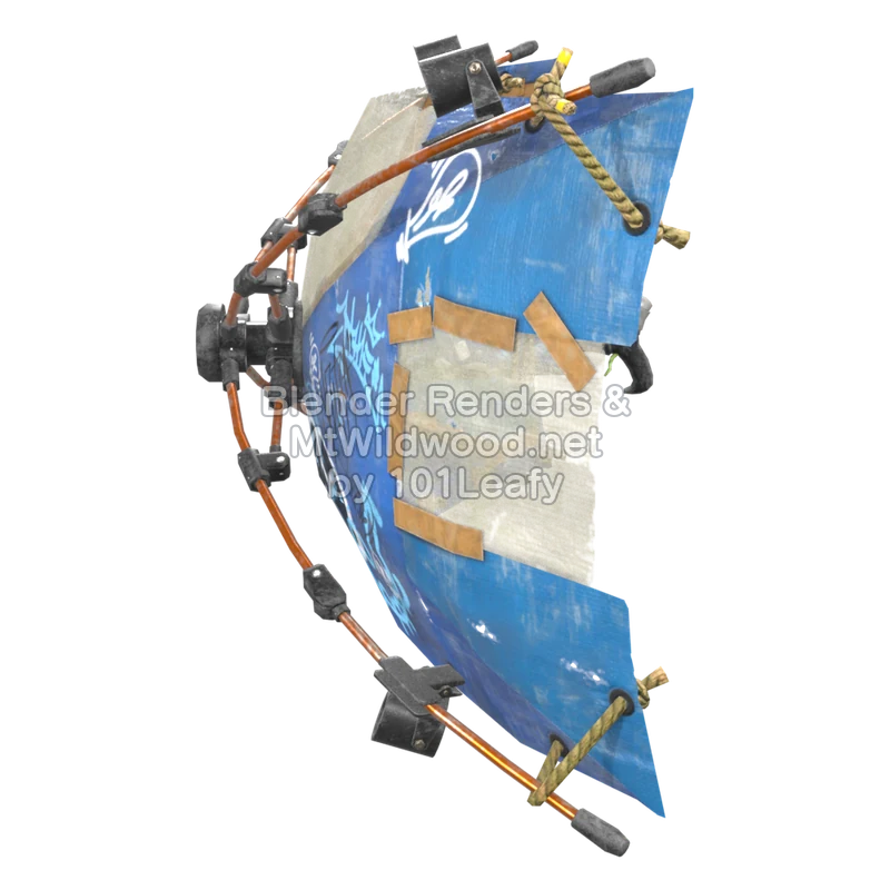 Splatoon Raiders Superparatintas azul (Frente) Modelo 3D