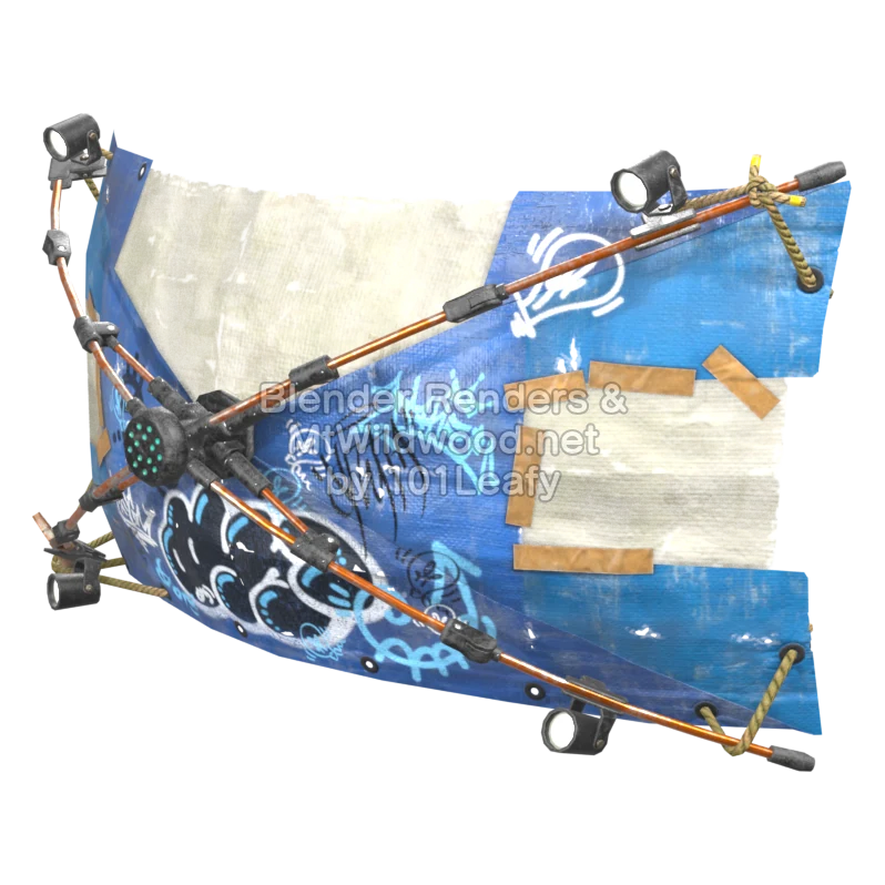 Splatoon Raiders Superparatintas azul (Lado) Modelo 3D