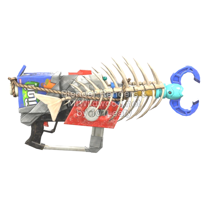 Splatoon Raiders Superlanzamotas gancho (Espalda) Modelo 3D
