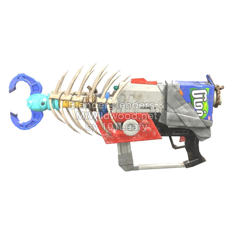 Splatoon Raiders Superlanzamotas gancho (Frente) Modelo 3D