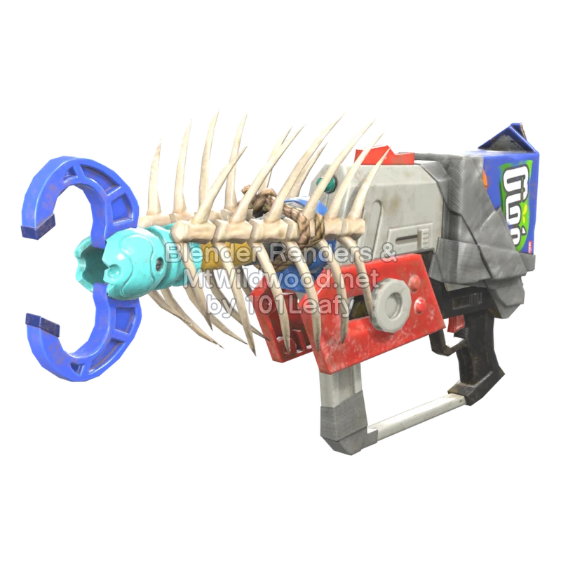 Splatoon Raiders Superlanzamotas gancho (Lado) Modelo 3D