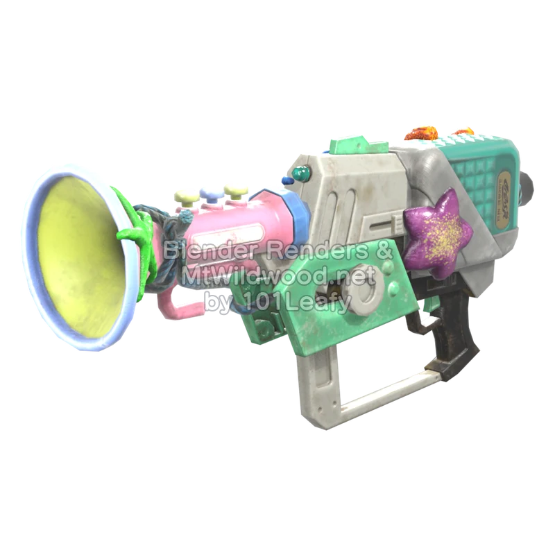Splatoon Raiders Superlanzamotas corneta (Lado) Modelo 3D