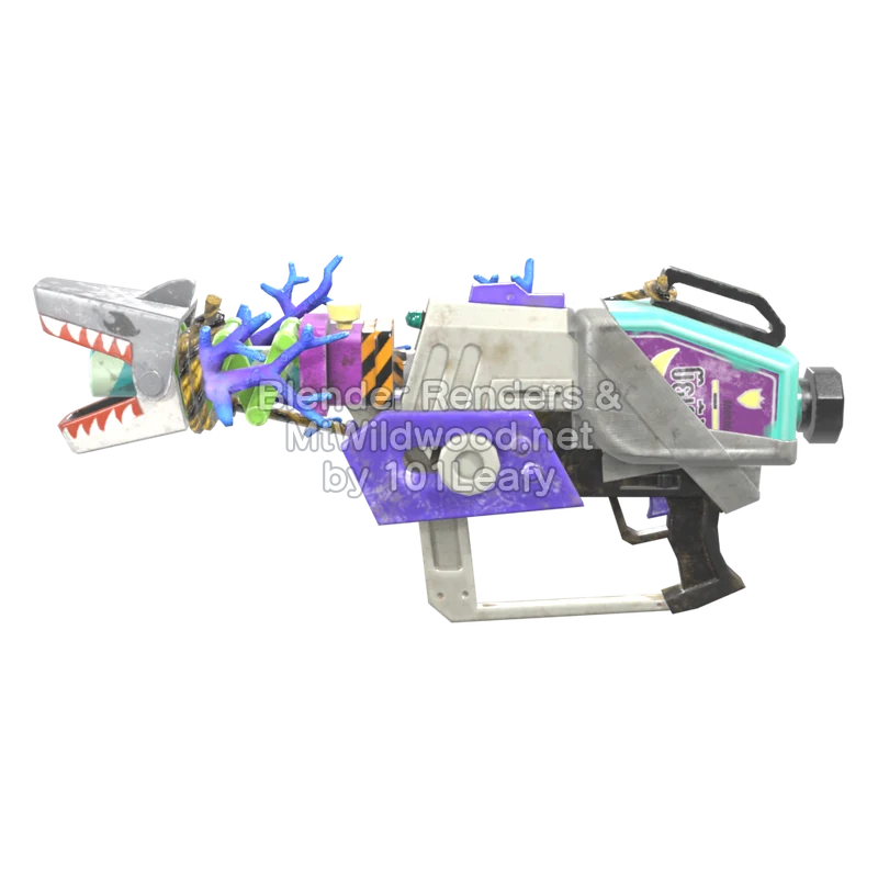 Splatoon Raiders Superlanzamotas tiburón (Frente) Modelo 3D