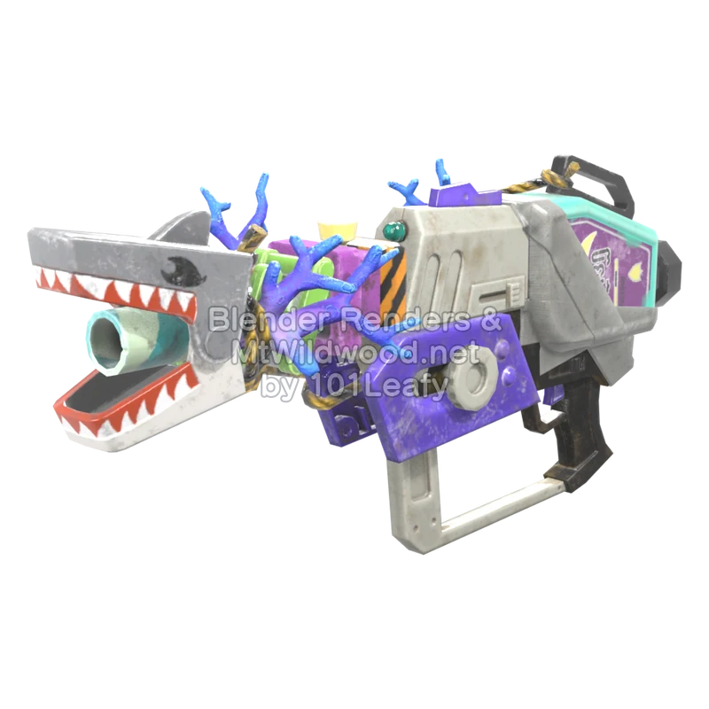 Splatoon Raiders Superlanzamotas tiburón (Lado) Modelo 3D