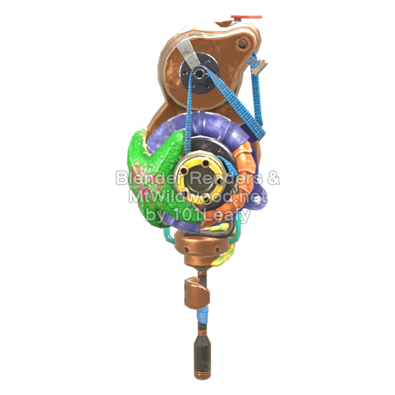 Splatoon Raiders Superrodillo turbina (Frente) Modelo 3D