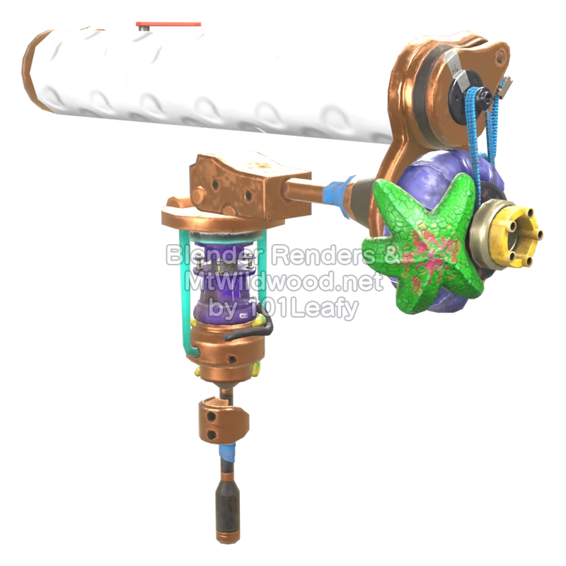 Splatoon Raiders Superrodillo turbina (Lado) Modelo 3D