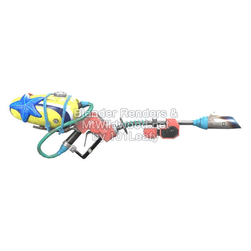 Splatoon Raiders Supersurtidor sin plomo 4K (Espalda) Modelo 3D