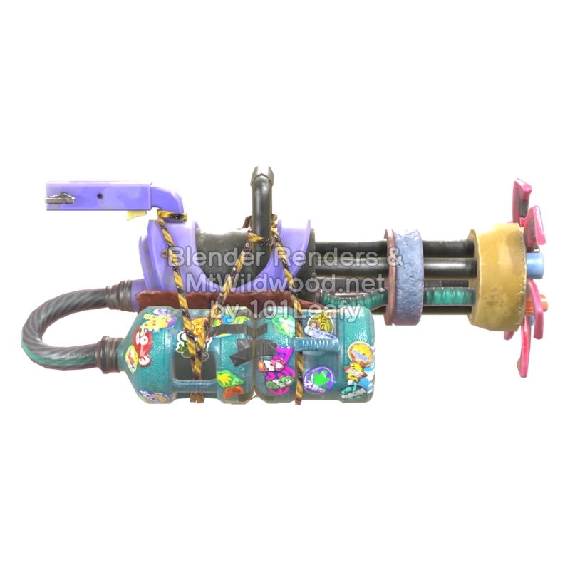 Splatoon Raiders Supergarabateador H2O (Espalda) Modelo 3D