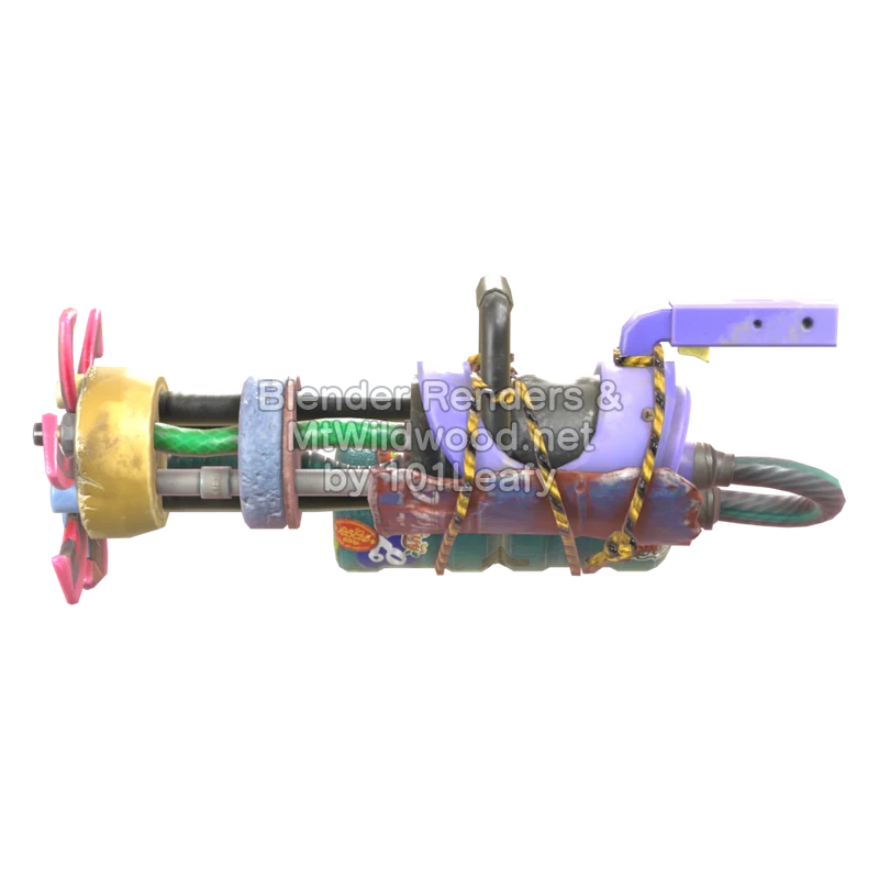 Splatoon Raiders Supergarabateador H2O (Frente) Modelo 3D