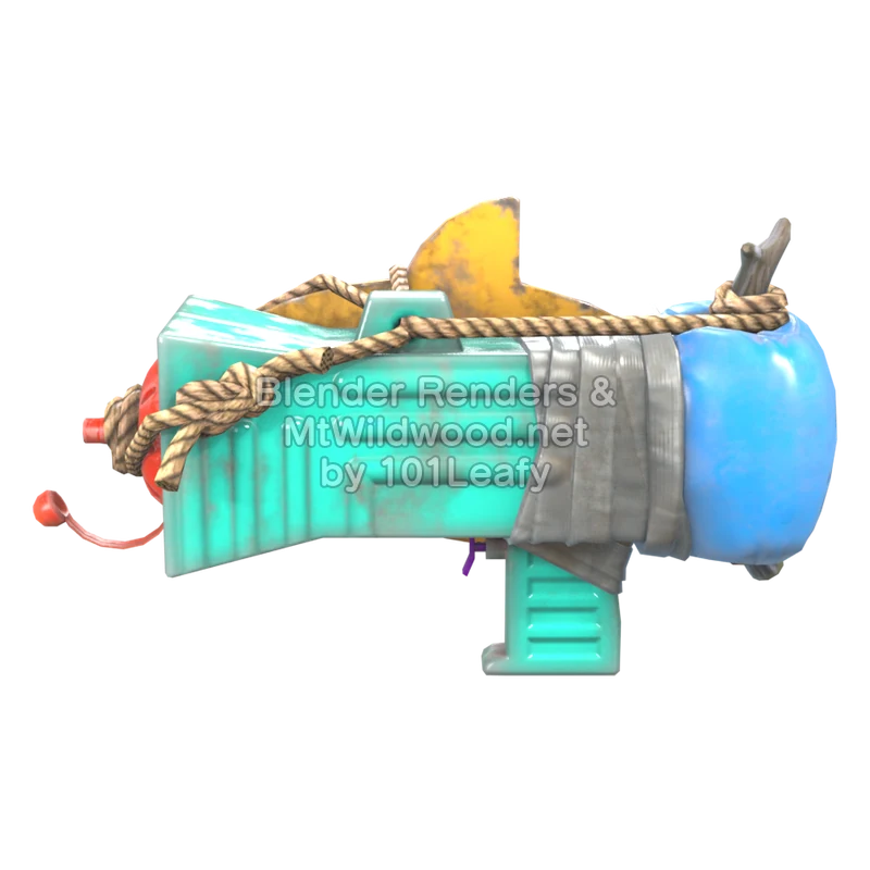 Splatoon Raiders Superrociador básico flotador (Frente) Modelo 3D