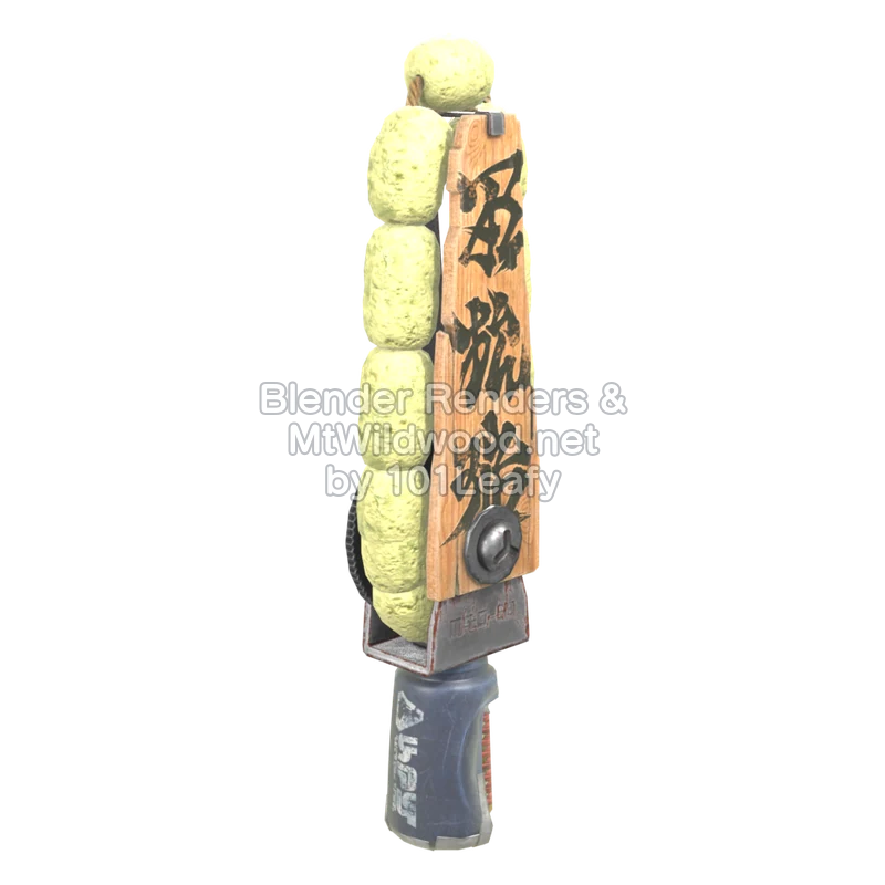 Splatoon Raiders Superazotintador de madera (Lado) Modelo 3D