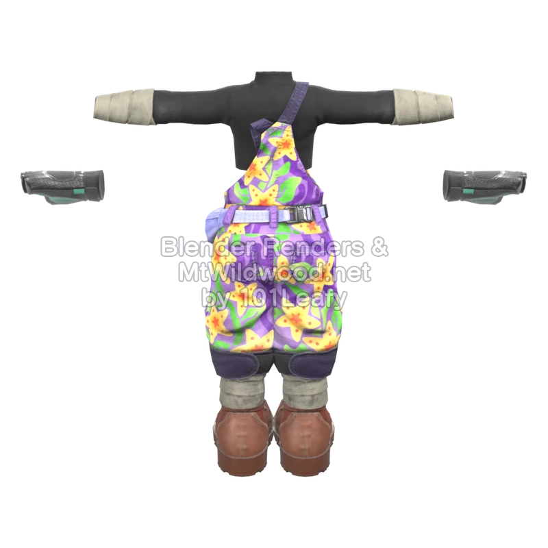 Splatoon Raiders Purple Paradise (Back) 3D Render Splatoon Raiders Purple Paradise (Back) 3D Render